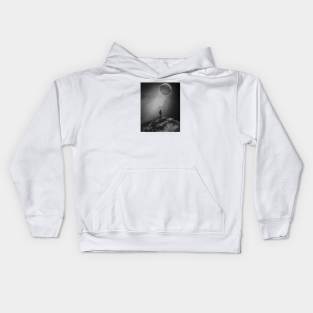 Moon in the ocean Kids Hoodie